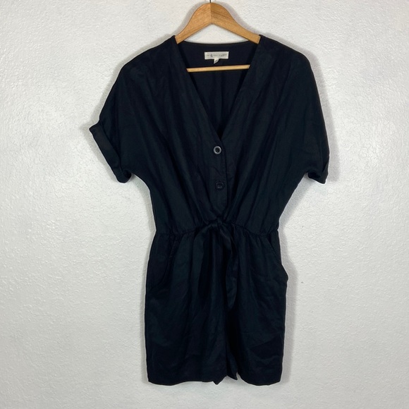 Lou & Grey Pants - NWOT LOFT Black Short Romper with Pockets